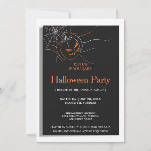 Mörk Halloween fest Inbjudningar