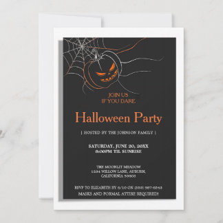 Mörk Halloween fest Inbjudningar