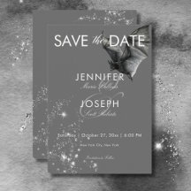 Mörk Halloween Glam Fladdermus & Diamonds Bröllop