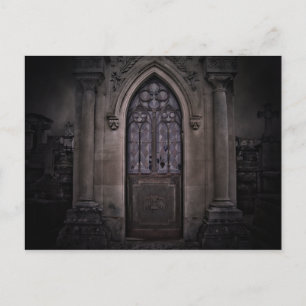 Mörk Halloween Gothic graveyard-krypta Vykort