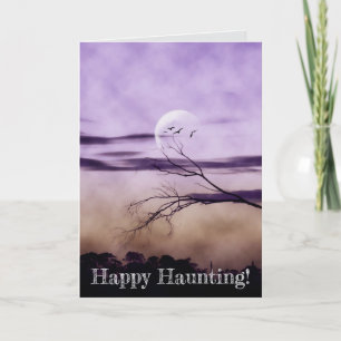 mörk Halloween Hälsning Kort