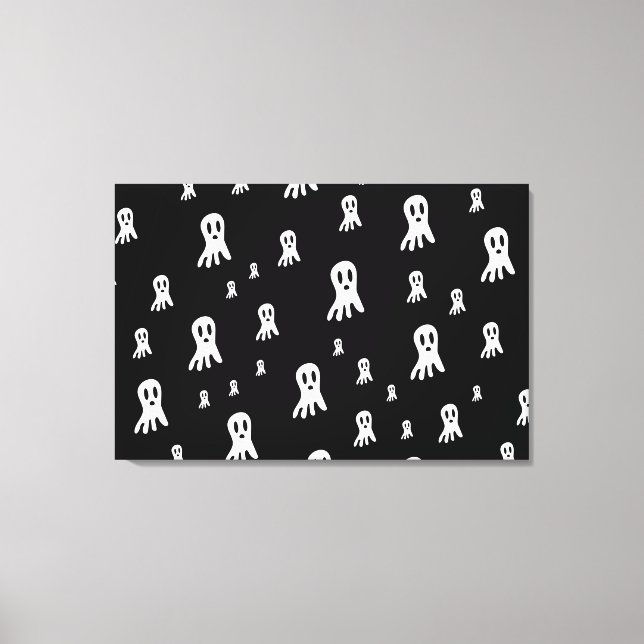 Mörk Halloween Spöken Canvastryck (Framsida)