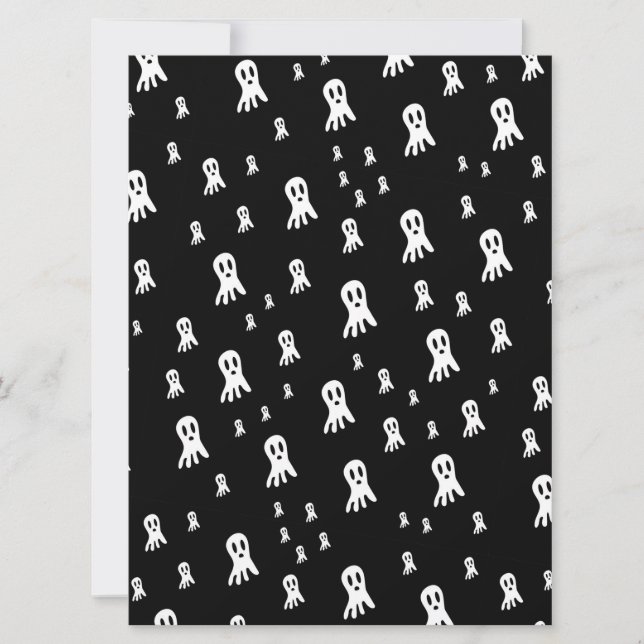 Mörk Halloween Spöken Inbjudningar (Framsida)