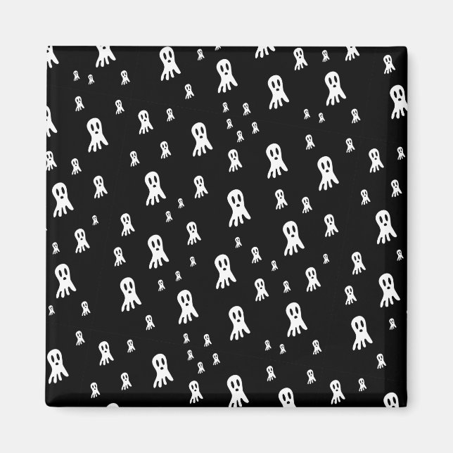 Mörk Halloween Spöken Magnet (Framsidan)