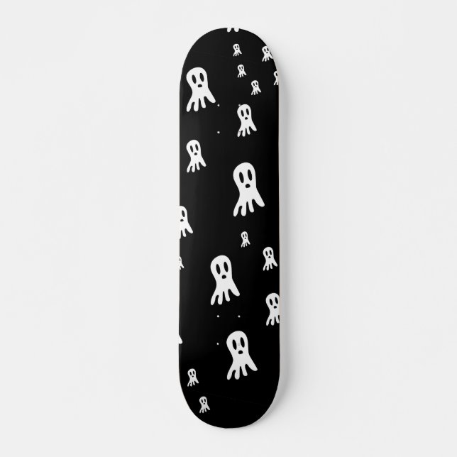 Mörk Halloween Spöken Mini Skateboard Bräda 18,5 Cm (Framsida)