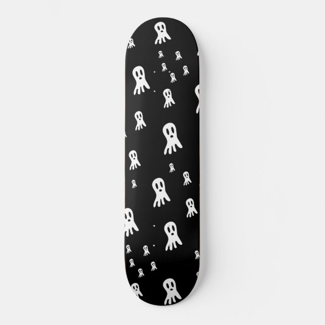 Mörk Halloween Spöken Mini Skateboard Bräda 18,5 Cm (Framsida)