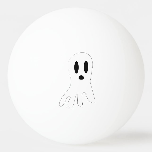 Mörk Halloween Spöken Pingisboll (Framsidan)