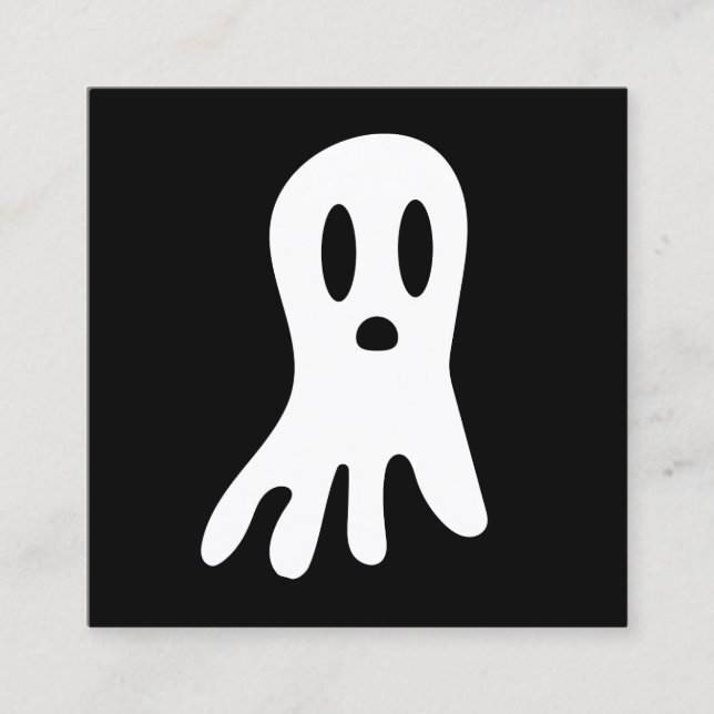 Mörk Halloween Spöken Rabattkort (Framsida)