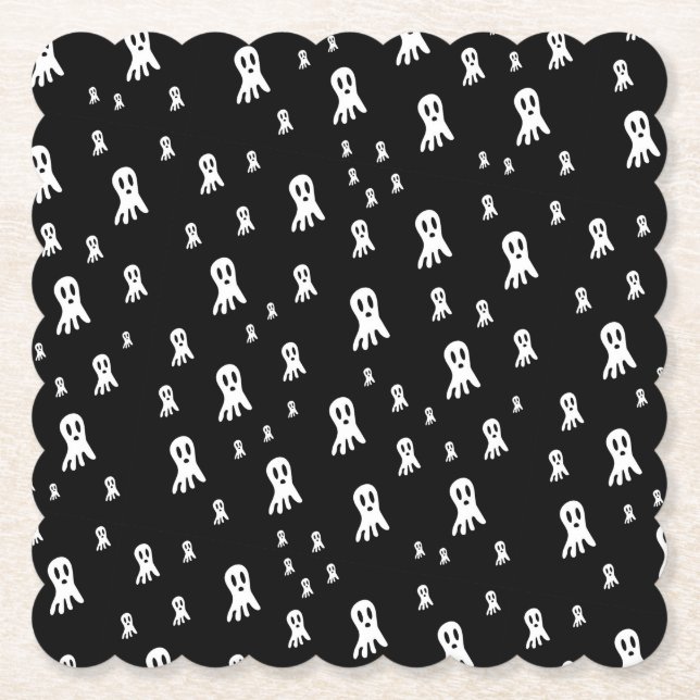 Mörk Halloween Spöken Underlägg Papper (Framsida)