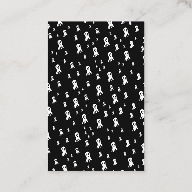 Mörk Halloween Spöken Visitkort (Framsida)
