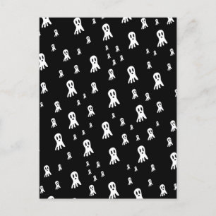 Mörk Halloween Spöken Vykort