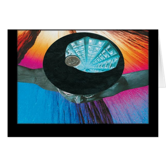 Mörk Hälsningskort (Framsidan Horizontal)