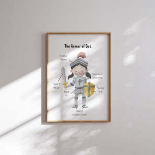 Mörk hårflicka, Guds pansar Poster