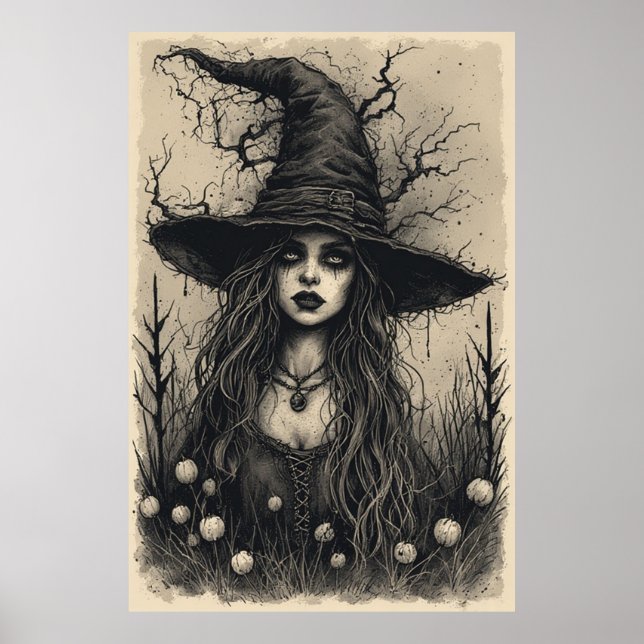 Mörk häxa poster (Framsidan)