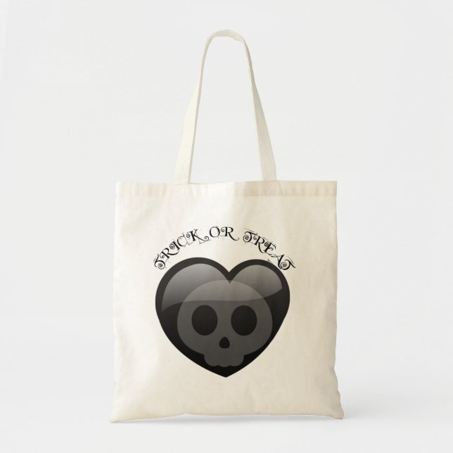 Mörk Heart - Kids Halloween Bag Tygkasse (Framsidan)