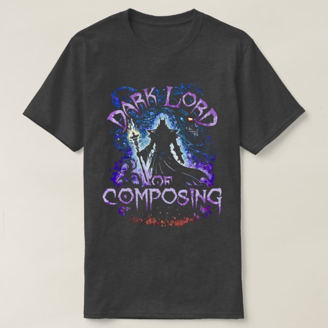 Mörk Herre of Comuting T Shirt (Design framsida)