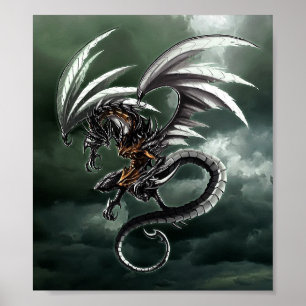 Mörk Himlar Dragon Poster