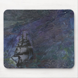 Mörk himmelfraktCollage Mousepad Musmatta