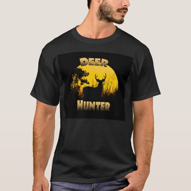 Mörk Hjort Hunter T-Shirt (Framsida)