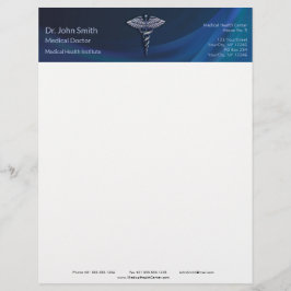 Mörk Holografisk 3D Mediccal Caduceus Chrome Brevhuvud