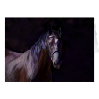 Mörk Horse Hälsningskort
