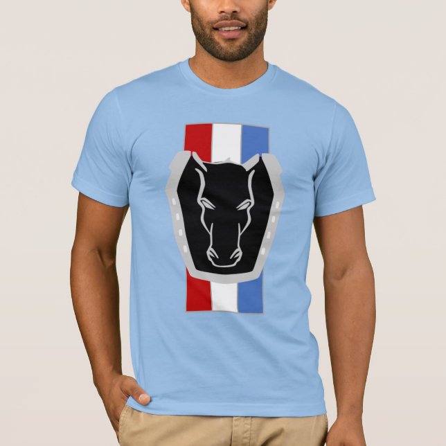 Mörk Horse - Mustang Inspired T Shirt (Framsida)