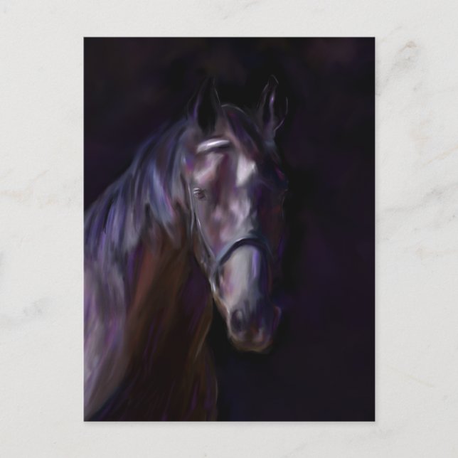 Mörk Horse Vykort (Framsida)