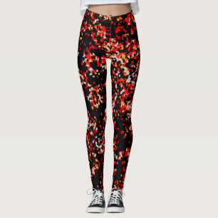Mörk Höstkonfetti Leggings