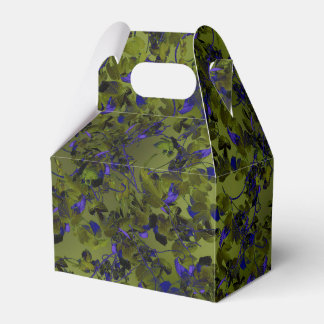 Mörk Humle Vinstock och Blad Abstrakt Konstfestiva Presentaskar