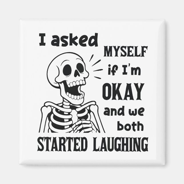 Mörk humor-citat magnet (Framsidan)