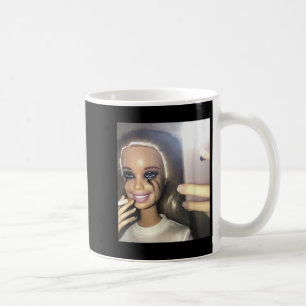 Mörk Humor Doll Smoking Selfie Parody Kaffemugg