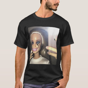 Mörk Humor Doll Smoking Selfie Parody T Shirt