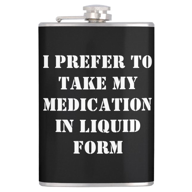 Mörk Humor Flask av Skullnskin / J. H. Thornton Fickplunta (Framsidan)