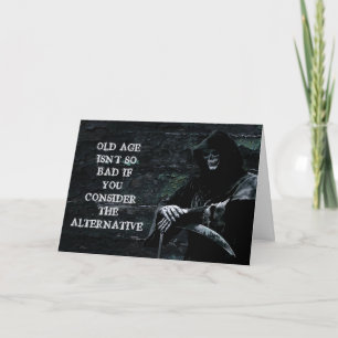 Mörk Humor Grim Reaper Birthday Kort