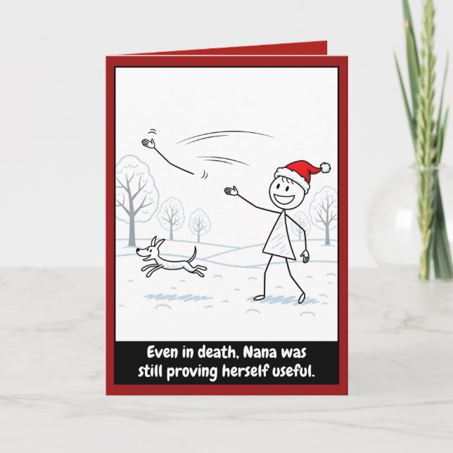 Mörk humor jul kort (Framsida)