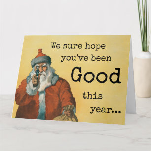 Mörk Humor jultomten med Gun Kort