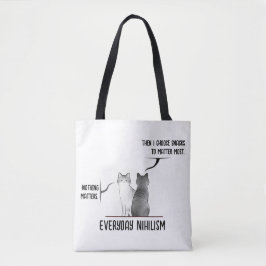 Mörk Humor Katt Vardaglig Nihilism Citat Introvert Tygkasse