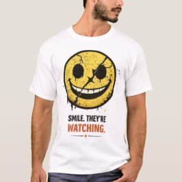 Mörk Humor Leende Ansikte T Shirt