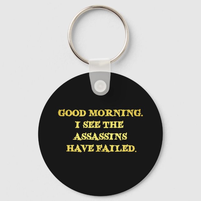 Mörk Humor Mördare Morgon Witz Nyckelring (Framsida)