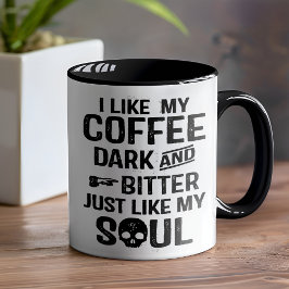Mörk Humor Mörk och Bitter Funny Mug Mugg