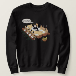 Mörk Humor Native American Thanksgiving Tecknad Sweatshirt
