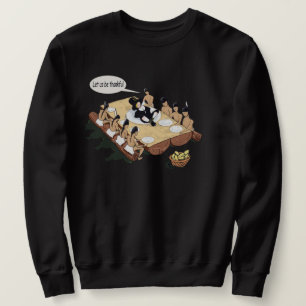 Mörk Humor Native American Thanksgiving Tecknad  Sweatshirt