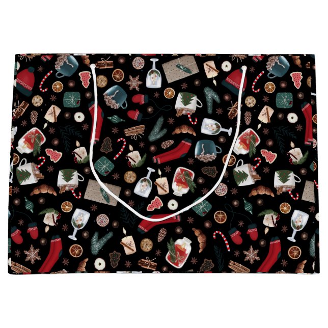 Mörk Hygge jul Mönster (Framsidan)