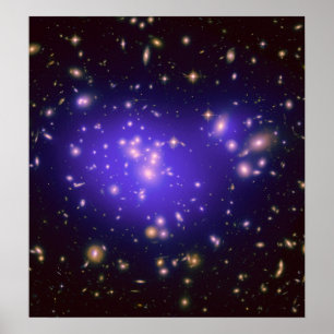 Mörk i Galaxy Cluster Abell 1689 (Hubble T. Poster