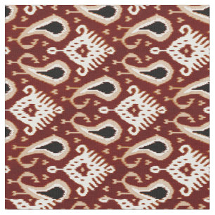 Mörk - Ikat för röd Taupebrunt stam- mönster Tyg