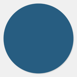 Mörk Imperial Blue Classic Färg samordnare Runt Klistermärke