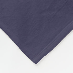 Mörk Indigo Bläck Blue Solid Färg Skriv ut Fleecefilt