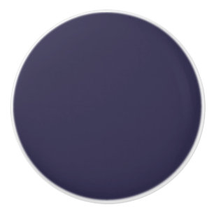 Mörk Indigo Bläck Blue Solid Färg Skriv ut Knopp