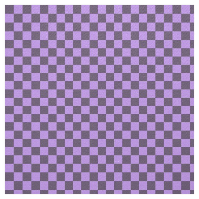 Mörk Indigo och Blek Violet Checkerboard Tyg (Provkarta)