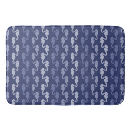 Mörk Indigo Seahorse Rand Bath Mat Badrumsmatta